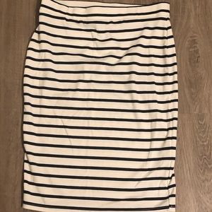 Cotton On - Indigo Blue Stripped Pencil Skirt